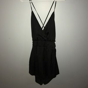 Black Silk Romper